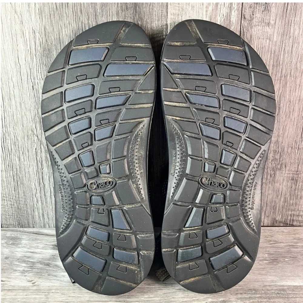Chaco Kids Z1 Ecotread Blue Grey Geometric Sport Sandals Size 4 J180271